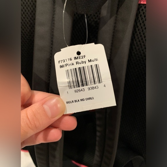 Coach Pink Ruby Charlie Block Medium Pebbled Leather Backpack NEW WITH TAGS - Picture 15 of 16